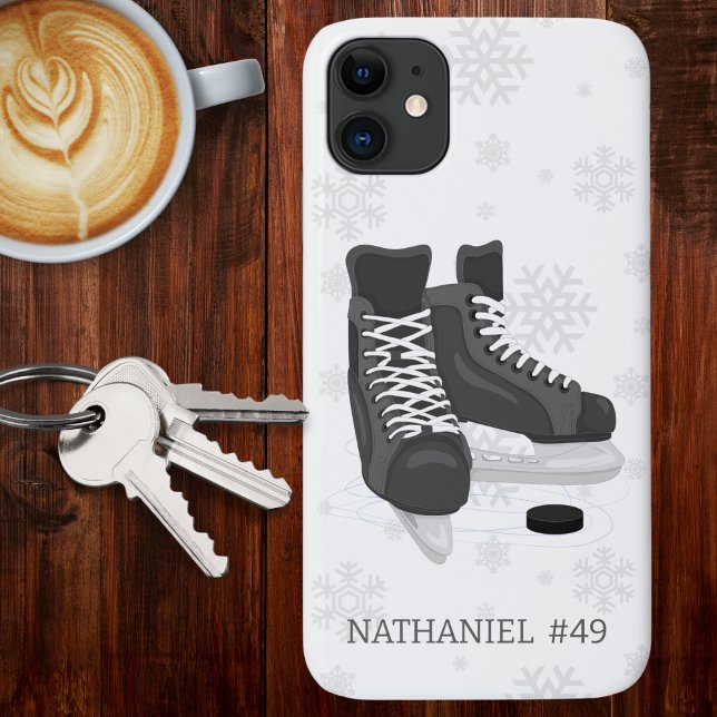 Hockey Skates Monogram  Iphone Case (Creator Uploaded)