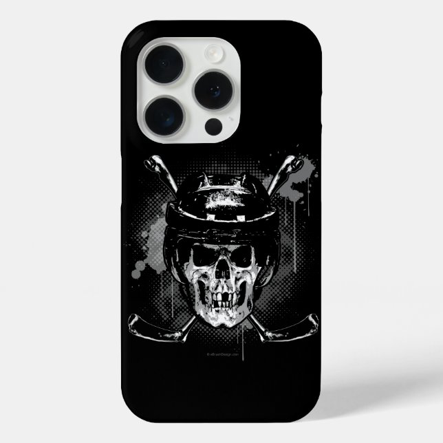 Hockey Skull Case-Mate iPhone Case (Back)