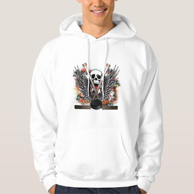 Hockey Skull Hoodie (Front)