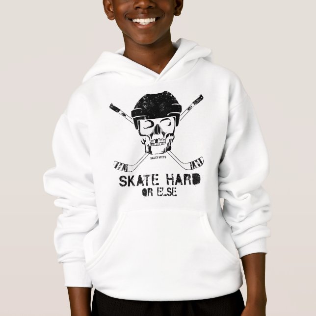 Hockey Skull Hoodie (Front)