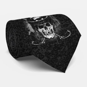 Hockey Skull Neck Tie