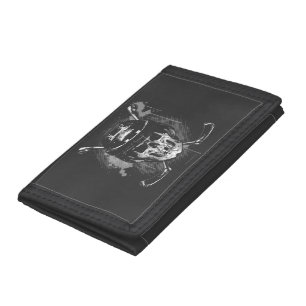 Hockey Skull Trifold Wallet