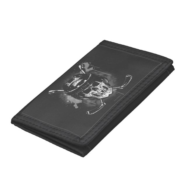 Hockey Skull Trifold Wallet (Bottom)