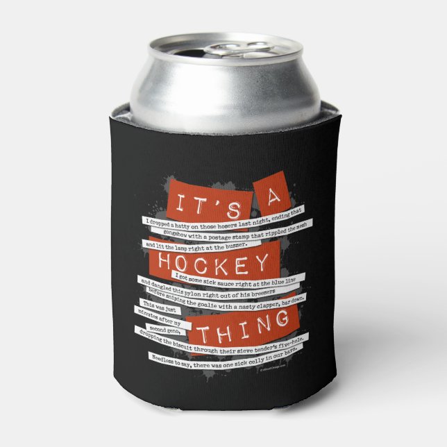 Hockey Slang Can Cooler (Can Front)