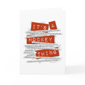 Hockey Slang Card