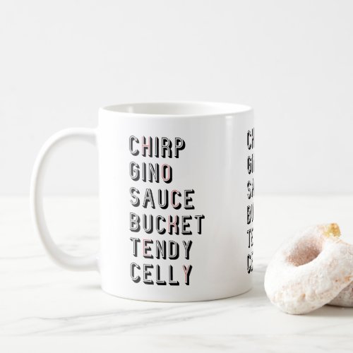 Hockey Slang _ Chirp Gino Sauce Bucket Tendy Celly Coffee Mug