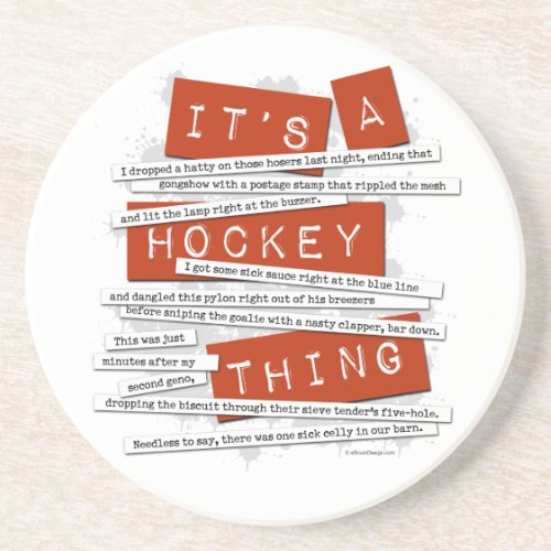 Hockey Slang Coaster