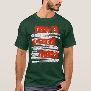 Hockey Slang funny hockey sayings and quotes T-Shirt