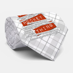 Hockey Slang Neck Tie