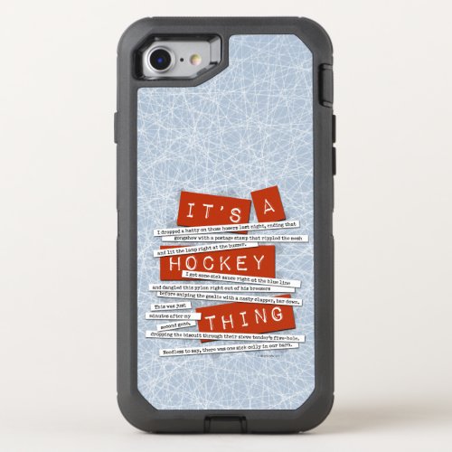 Hockey Slang OtterBox Defender iPhone SE87 Case
