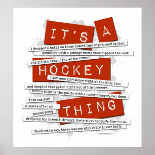 Hockey Slang Poster