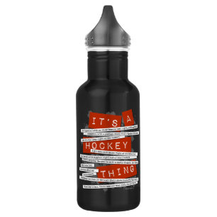 Hockey Slang Stainless Steel Water Bottle