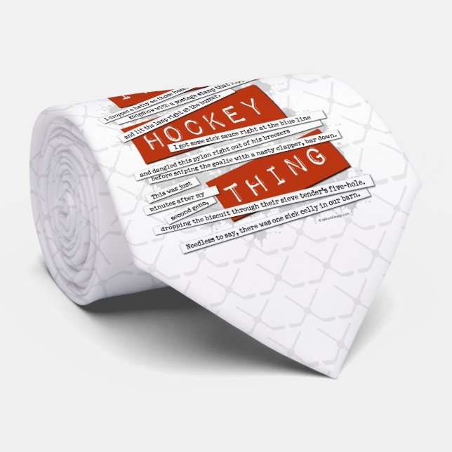 Hockey Slang Tie (Rolled)