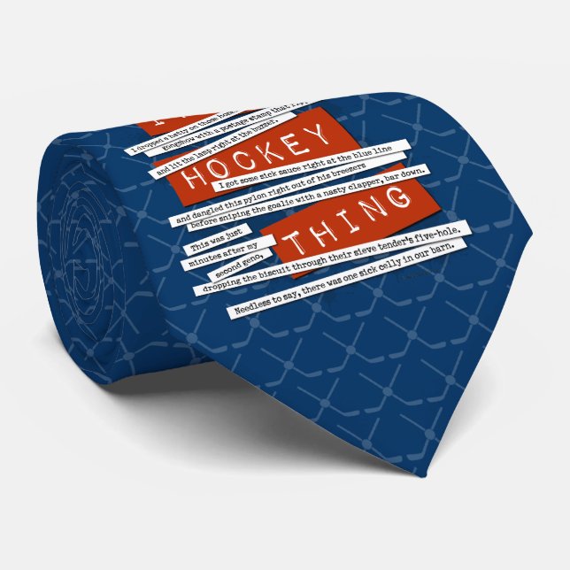 Hockey Slang Tie (Rolled)