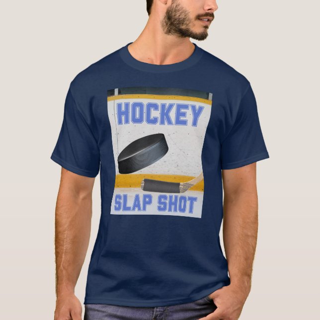 Hockey Slap Shot T-Shirt (Front)