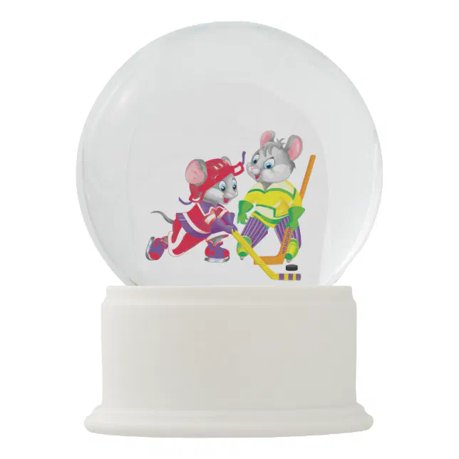 hockey snow globe Zazzle