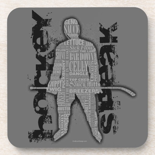 Hockey Speak Beverage Coaster (Front)