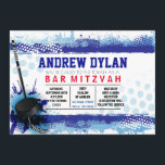 HOCKEY SPLASH Bar Mitzvah Invitation<br><div class="desc">WELCOME!!! I can personally help you with your order!  Ask me anything! EVERYTHING is customizable!  All my designs are ONE-OF-A-KIND original pieces of artwork designed by me!  All background colors,  fonts and text can changed by clicking on the CUSTOMIZE IT button.  Feel free to email me requests at:  Marlalove@hotmail.com</div>