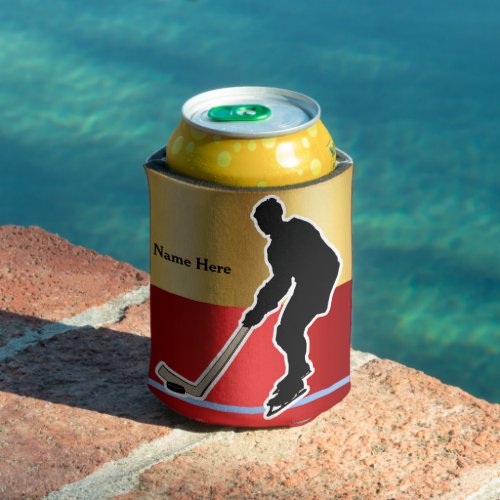 Hockey Sport Elegant silhouette2 Personalize Can Cooler