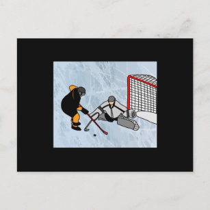 Hockey Sport Penalty Shot Postcard
