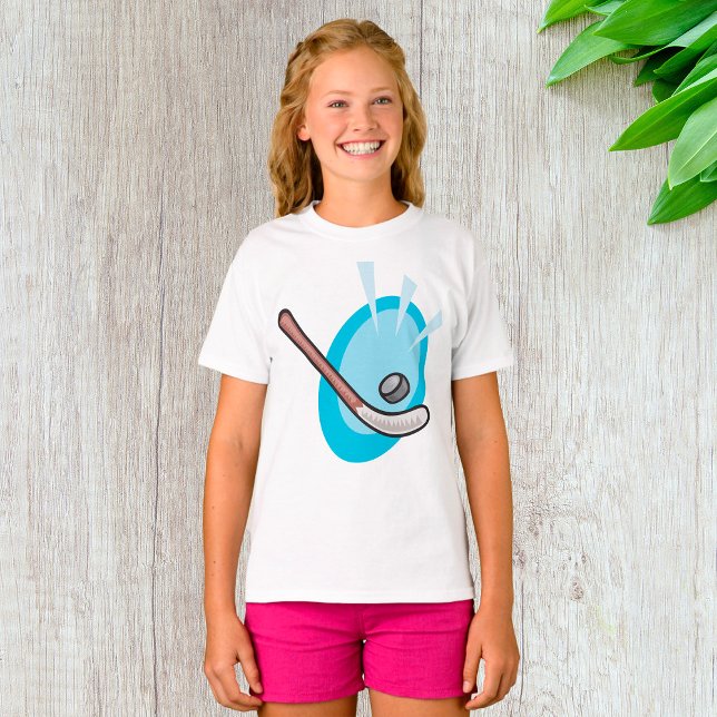 Hockey Sport Stick And Puck T-Shirt (Creator Uploaded)