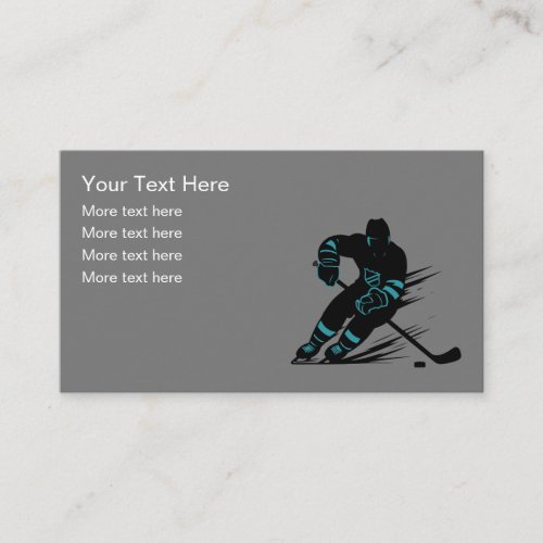 Hockey Sports Theme Business Card Design