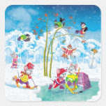 hockey square sticker