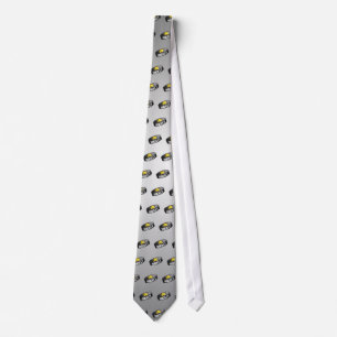 Hockey Star Puck Tie