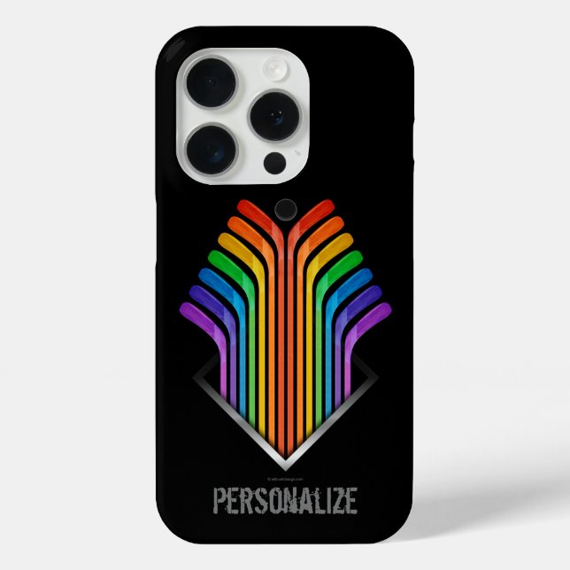 Hockey Stick Spectrum Case-Mate iPhone Case (Back)