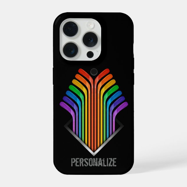 Hockey Stick Spectrum Case-Mate iPhone Case (Back)