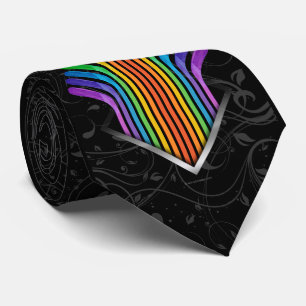 Hockey Stick Spectrum Neck Tie