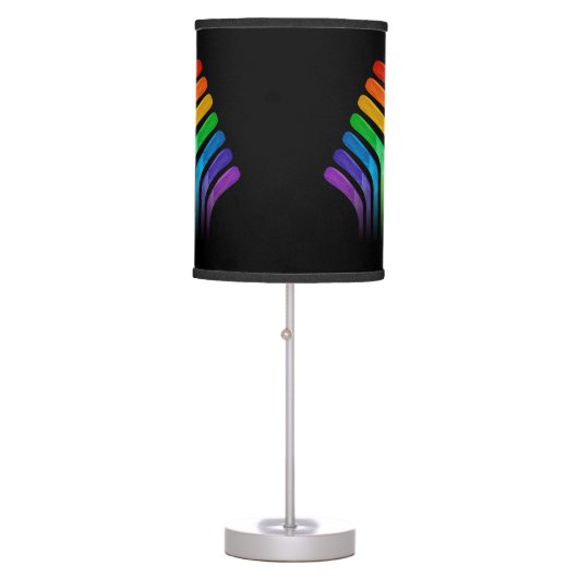 Hockey Stick Spectrum Table Lamp (Front)