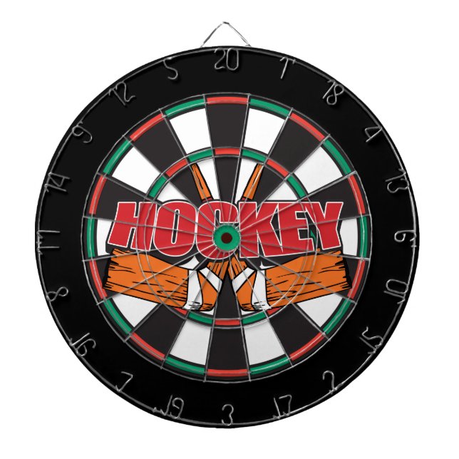 Hockey Sticks Dart Board (Front)