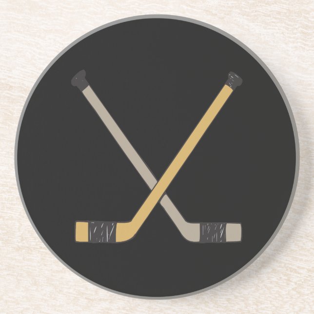 Hockey Sticks Drink Coaster (Front)