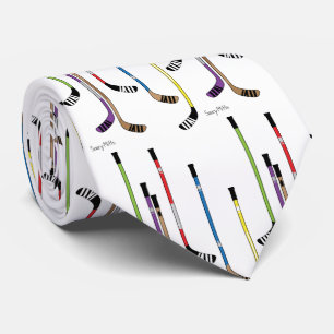 Hockey Sticks Neck Tie