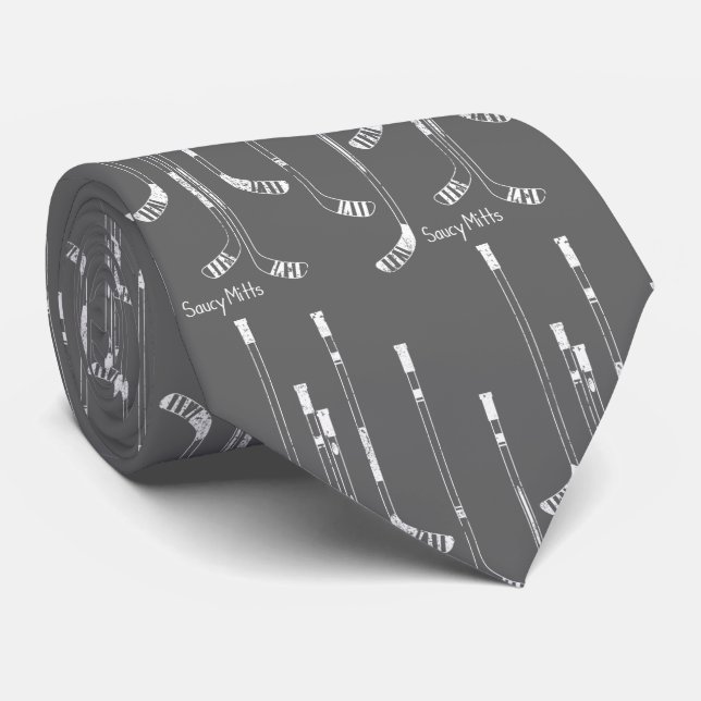Hockey Sticks Tie (Rolled)