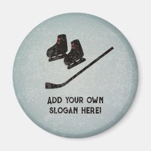 Hockey Team equipment - custom text for team Magnet