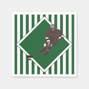 Hockey Team Green Napkins