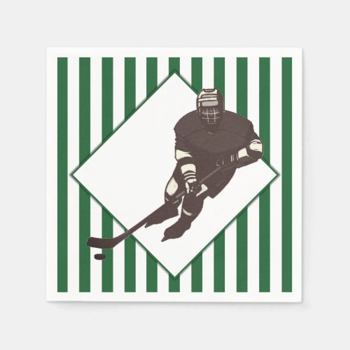 Hockey Team Green Napkins