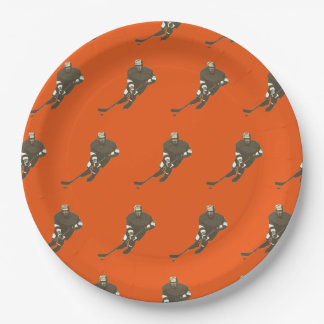 Hockey Team Paper Plates