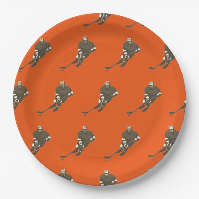 Hockey Team Paper Plates (Front)