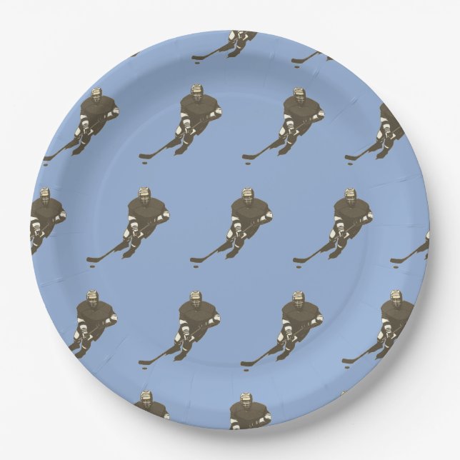 Hockey Team Paper Plates (Front)