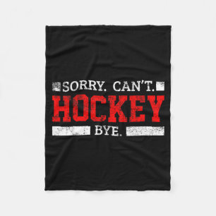 Hockey Team Shirt Sign It Funny Hockey Player Fleece Blanket