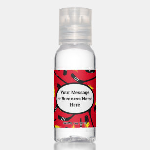 Hockey Team Sports Name Logo Message Hand Sanitizer