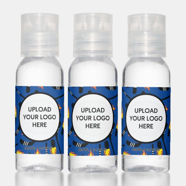 Hockey Team Sports Name Logo Message Hand Sanitizer (Set)