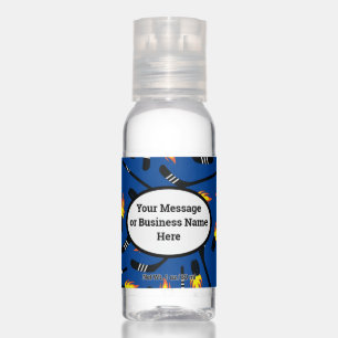 Hockey Team Sports Name Logo Message Hand Sanitizer