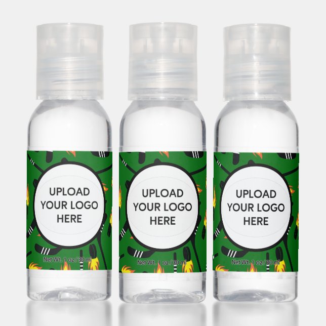 Hockey Team Sports Name Logo Message Hand Sanitizer (Set)