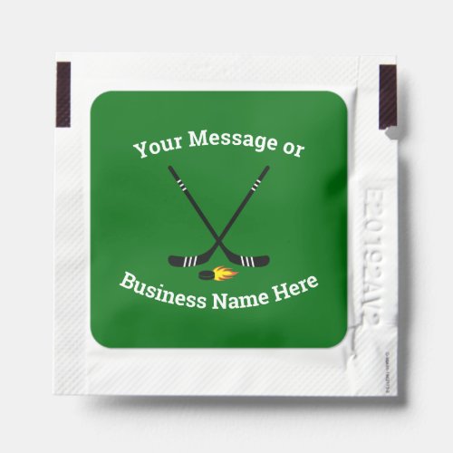 Hockey Team Sports Name Logo Message Hand Sanitizer Packet