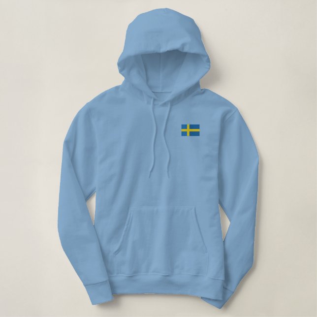 Hockey   Team SWEDEN Swedish Sports Embroidered Hoodie (Design Front)