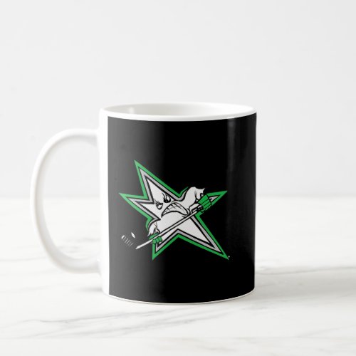 Hockey Texas Fans Logo Star Player Mascot Design   Coffee Mug